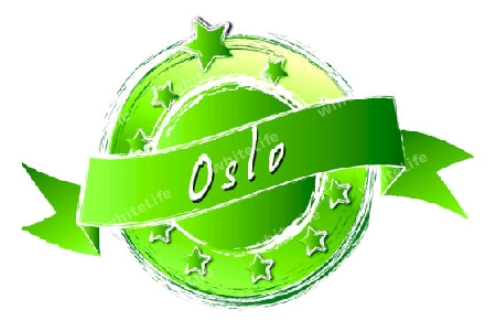 Oslo - Banner, Logo, Symbol im Royal Grunge Style fuer Praesentationen, Flyer, Prospekte, Internet,...