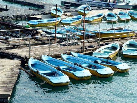 Blue boats