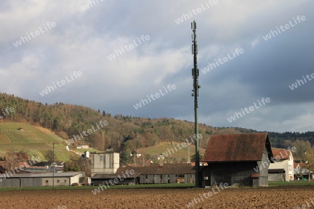 Natel-Antenne im Wintersturm