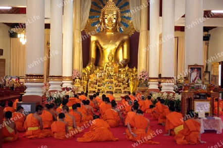 Die Architektur des Wat Phra Sing Tempel in Chiang Mai im Norden von Thailand.