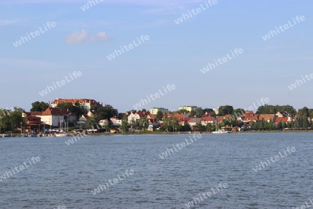 Masuren. Die Stadt Ryn von der Wasserseite