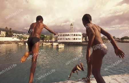 the mosque in the city of Moroni in the Island of  Comoros in the Indian Ocean in Africa   