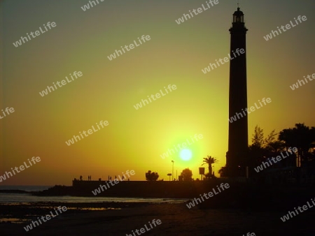 Sonnenuntergang am Leuchtturm 