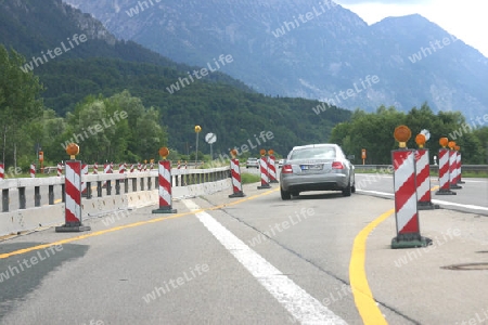 Autobahnbaustelle