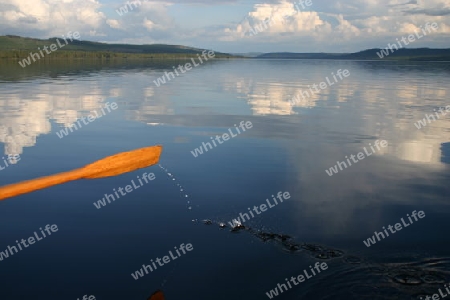 Ruder mit Wassertropfen