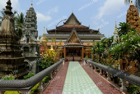 The Wat Bo Temple in the City centre of Siem Riep neat the Ankro Wat Temples in the west of Cambodia.