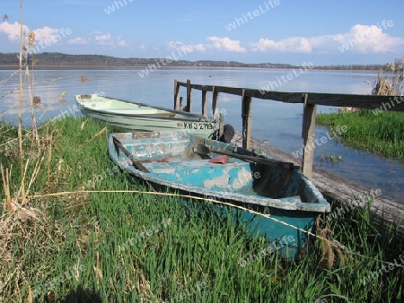 Boote am Ufer der Reichenau