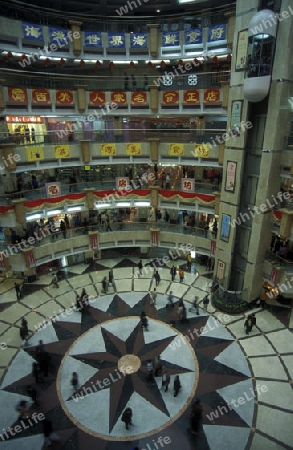 a shopping centre in the city of Canton or Guangzhou in the north of Hongkong in the province of Guangdong in china in east asia. 