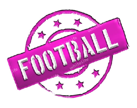 Sign, symbol, stamp or icon for your presentation, for websites and many more named FOOTBALL