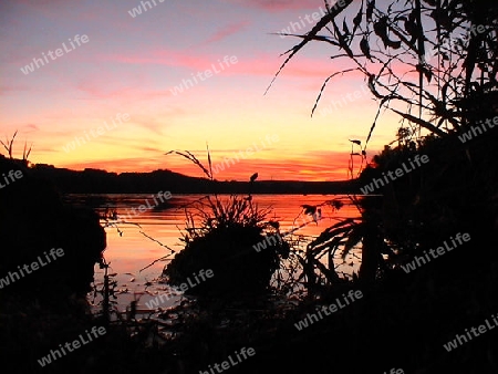 Abendrot am See