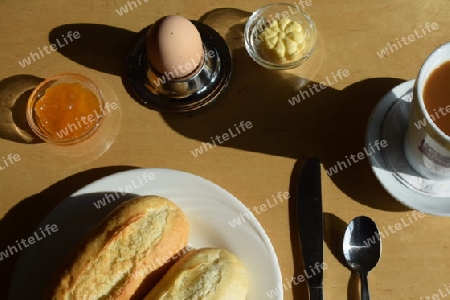 Fr?hst?ck mit Ei und Kaffee