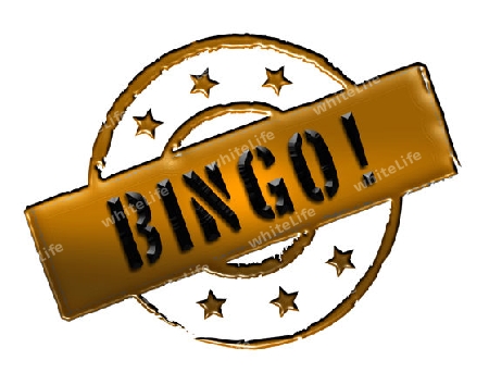 Sign, symbol, stamp or icon for your presentation, for websites and many more named BINGO!