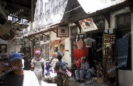 Die Altstadt von Stone Town  oder Zanzibar Town der Hauptstadt der Insel Sansibar im Indischen Ozean in Tansania in Ostafrika.