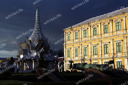 Das Gebaeude des Verteidigungs Ministerium oder Ministry of Defence im Historischen Zentrum der Hauptstadt Bangkok in Thailand. 