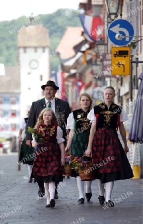 a traditional festival in the old town of Waldshut in the Blackforest in the south of Germany in Europe.