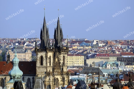 Teynkirche, Prag Altstaedter Ring, Altstadt, Tschechien, Europa, Boehmen, Europa