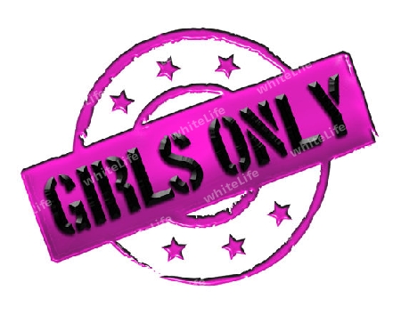 Sign, symbol, stamp or icon for your presentation, for websites and many more named GIRLS