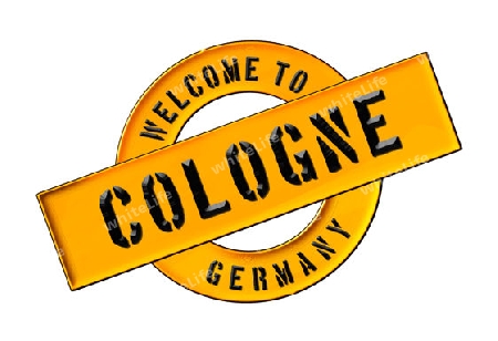 Illustration of WELCOME TO COLOGNE as Banner for your presentation, website, inviting...