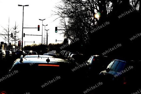 Verkehr bei Abendstimmung