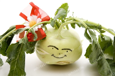 Frische Kohlrabi