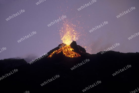 the landscape allound the Volcano Pacayal near the City of Guatemala City in Guatemala in central America.   