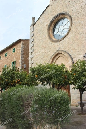 Platz in Soller, Mallorca