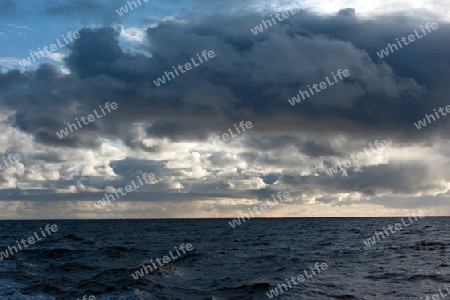 Der S?dwesten Islands, Regenwolken ?ber dem Nordatlantik