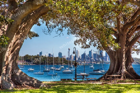 Camp Cove Beach View of Sydney Australia