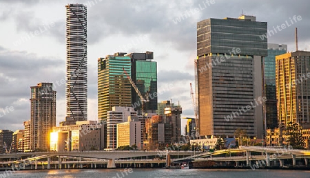 Skyline of Brisbane Queensland Australia