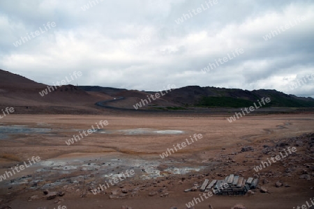 Der Norden Islands, Pass Namaskard mit dem gleichnamigen Hochtemperaturfeld am Myvatn-See