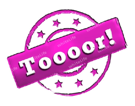 Sign, symbol, stamp or icon for your presentation, for websites and many more named Toooor!