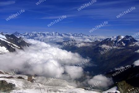 Wallis Schweiz Hochgebirge Saas Fee