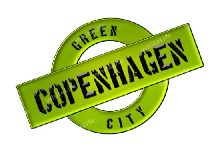 GREEN CITY COPENHAGEN - Zeichen, Symbol, Banner fuer Prospekte, Flyer, Internet, ...