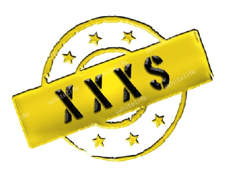 Sign, symbol, stamp or icon for your presentation, for websites and many more named XXXS