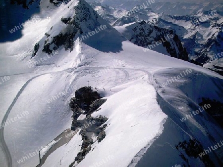 Jungfraujoch in der Alpen