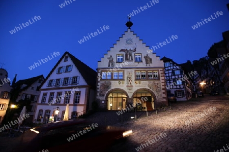 the old town of the villige Schiltach in the Blackforest in the south of Germany in Europe.