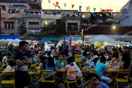 the Nightmarket in the City of Krabi on the Andaman Sea in the south of Thailand. 