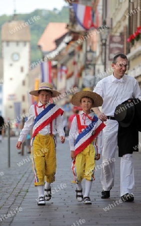 a traditional festival in the old town of Waldshut in the Blackforest in the south of Germany in Europe.