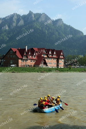 Europa, Osteuropa, Slowakei, Polen, Grenze, Sromowce Nizne, Cerveny Klastor, Landschaft, Natur, Bergregion, Grenzregion, Grenze, Staatsgrenze, Polen, Sommer,   