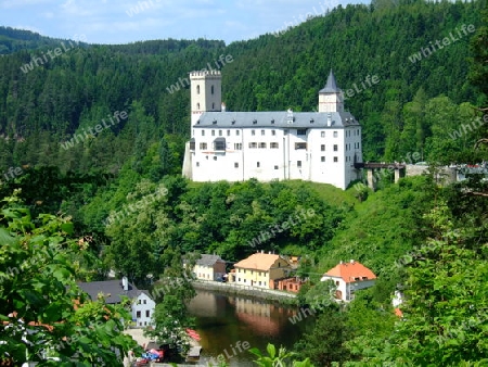 Tschechien, Schloss Rosenberg an der Moldau