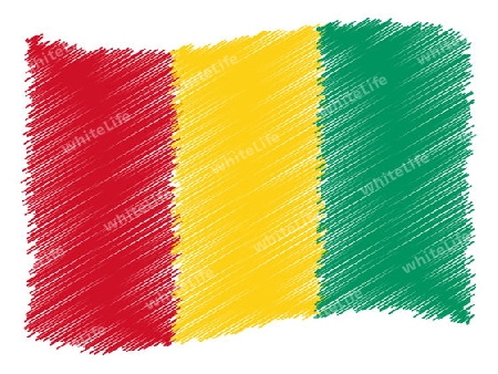 Guinea - The beloved country as a symbolic representation as heart - Das geliebte Land als symbolische Darstellung als Herz