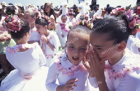 Europa, Atlantischer Ozean, Portugal, Insel, Madeira, Hauptstadt, Funchal, Fest, Blumenfest, Parade, Umzug,   
Die Parade am Blumenfest im Fruehling in der Hauptstadt Funchal auf der Insel Madeira im Atlantischen Ozean, Portugal,      (Urs Flueeler) 