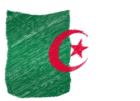 Algeria - The beloved country as a symbolic representation as heart - Das geliebte Land als symbolische Darstellung als Herz