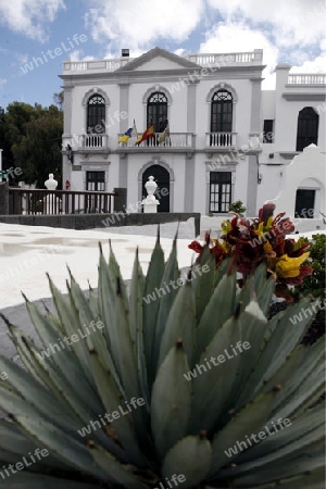 the village of Haria on the Island of Lanzarote on the Canary Islands of Spain in the Atlantic Ocean. on the Island of Lanzarote on the Canary Islands of Spain in the Atlantic Ocean.