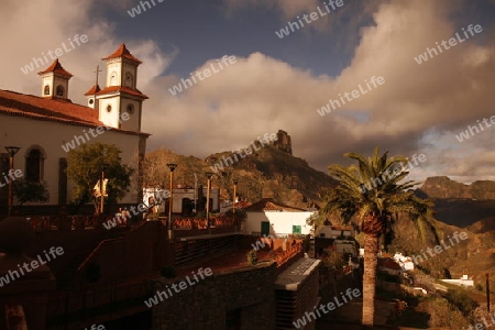 The mountain Village of  Tejeda in the centre of the Canary Island of Spain in the Atlantic ocean.