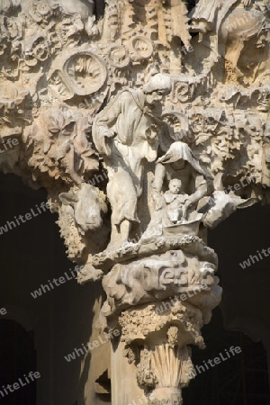 Barcelona - detail von Sagrada la Familia Katedrale