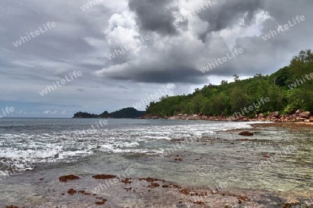 Beautiful impressions of the tropical landscape paradise on the Seychelles islands