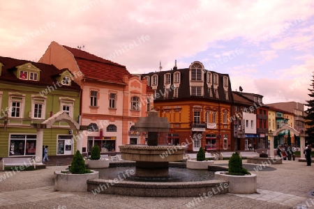 Europa, Osteuropa, Slowakei, Tantra, Poprad, Stadt, Altstadt, Zentrum, Gasse, Dorfplatz,