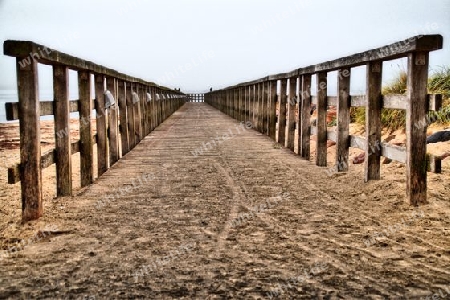 Steg am Strand