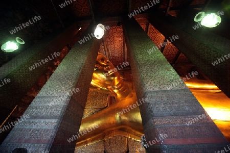 Die Tempelanlage des Wat Pho in Banglamphu in Bangkok der Hauptstadt von Thailand in Suedostasien